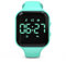 Focwony Kinder-LED-Fitness-Tracker-Uhr, Schrittzähleruhr Digitaluhr, Armbanduhr, Schrittzähler/Entfernung/Kalorien/Wecker, Tolles Geschenk für Kinder Teenager Mädchen Jungen (Grün-Quadrat)