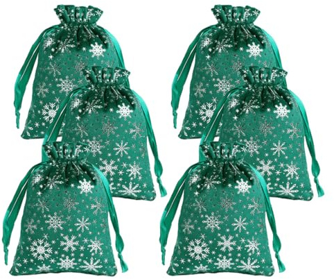 Geschenkbeutel 10 Stück Drawstring Geschenk Taschen Xmas Goody Bags Weihnachten Geschenkbeutel geschenktüte samt taschen Kordelzugbeutel Geschenktüten Weihnachten Weihnachten Geschenk Verpackung