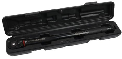 US PRO Torque Wrench, 3/8-inch Drive, 7-112 Nm Range, Calibrated with Certificate