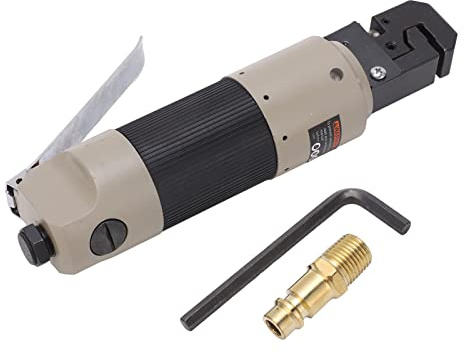 Fafeicy Máquina de Perforación Neumática de Chapa de Metal Air Punch Brida Herramienta de Perforación 5mm Diámetro del Agujero 90-120PSI para la Reparación de Automóviles Metalurgia