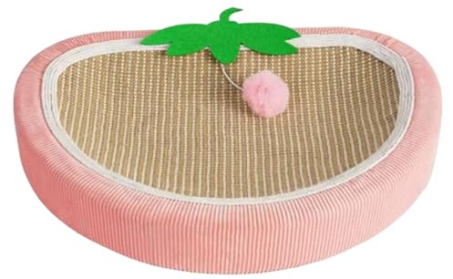 Planche À Gratter pour Chat – Lit À Gratter en Sisal Fraise, Nid De De Couchage, Protection De Meubles Et De Canapé, Fournitures D'intérieur pour Animaux De Compagnie pour Petits Chats, Chatons