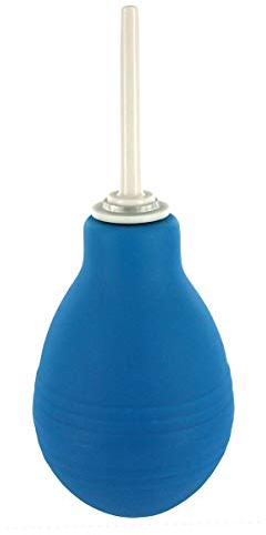 Cleanstream Enema Bulb, Reusable Enema Vaginal Cleaner Kit for Men and Women, Blue, Rubber and ABS Plastic, Easy to Clean, 1 Count