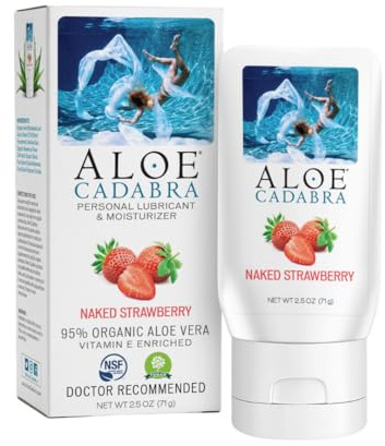 Aloe Cadabra Personal Lubricant & Moisturizer, Strawberry, 2.5oz, 1 Pack