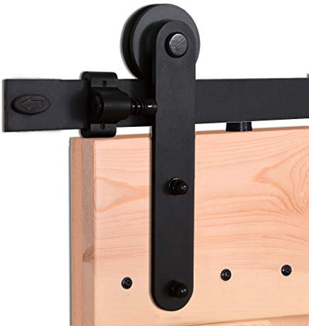 274cm/9FT Schiebetürsystem Schiebetürbeschlag Laufschiene Schiebetür, schiebetürbeschlag holztür, Einzeltür - Sliding Barn Wood Door Hardware For Single Door