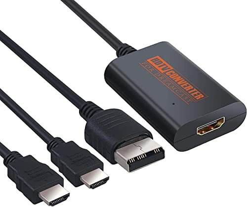 LiNKFOR Sega Dreamcast vers HDMI Adapteur avec Câble HDMI 150CM - Compatible PAL NTSC pour VGA Dreamcast Games