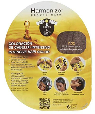 TINTE HARMONIZE Nº 7.32 RUBIO MEDIO BEIGE