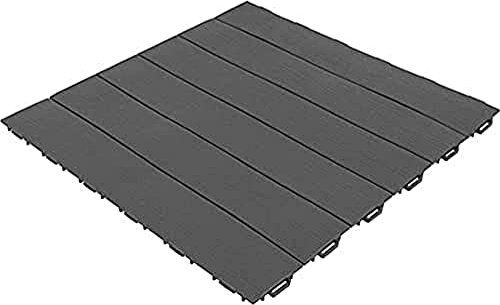 Art Plast Dalle clipsable Jardin Effet Bois - Marron