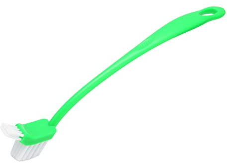 Universal-2-Kopf-Reinigungsbürste 31 Cm Langstiel-Bürste für Entsafter Flaschenbecher Grün Langstiel-Reinigungsbürste Universal-Doppelkopf-Reinigungsbürste