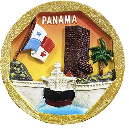 Panama 3D-Kühlschrankmagnet, Kunstharz, Reise-Souvenirs, handgefertigte Heim- und Küchendekoration, Panama-Kühlschrankmagnet, Geschenk