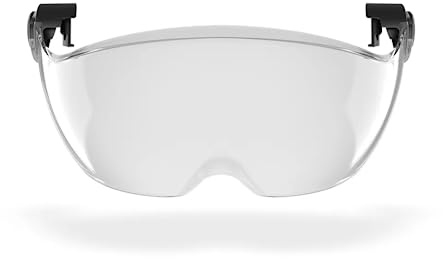 Defender Safety H2 Visor, ANSI Z87+ Rated, Anti-fog and Anti-Scratch Tinted/Clear Options, (Clear)