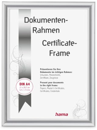 Hama Cadre photo en plastique Swing, argent, 21 x 29,7 cm, DIN A4