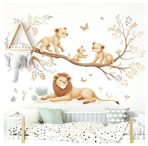 Little Deco Wandtattoo Dschungeltiere Löwen auf AST DL5053 L