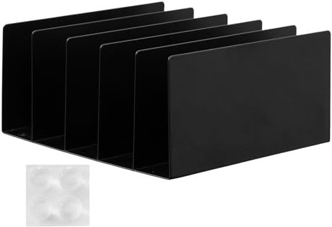 Organizador De Archivos - Organizador De Escritorio Vertical Contra El Deslizamiento | Documentos Holder De La Carpeta De La Revista | Caja De Almacenamiento De Cocina De La Oficina Divisores De Estan