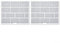 Lot de 2 filtres de climatisation pour unité intérieure pour une performance optimale (31 x 25,5 cm)