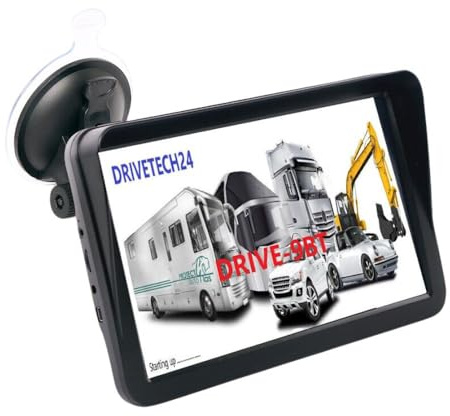 GABITECH großes 9 Zoll LKW GPS Navigationsgerät Drive-9BT Bluetooth Touchscreen lebenslange Updates