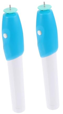 GARIOUANS Stylo De Quilling Électrique Professionnel 2 Pcs, Outil De Bricolage Léger Et Compact, Couleur Blanche, Fente en v pour Papier, pour Travaux Manuels Créatifs Et Décoration Artistique