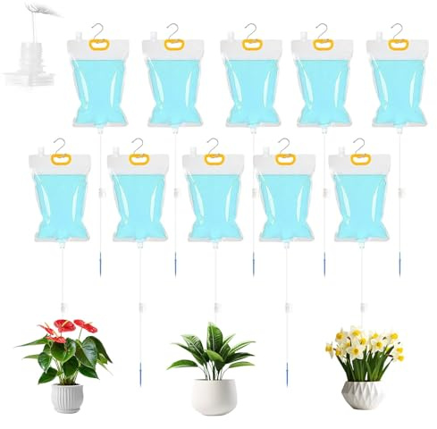 3.5L Automatic Plant Watering System 10Pack Adjustable Drip Irrigation Bags