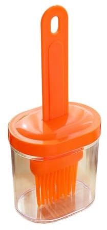 Botella de aceite de silicona con brocha, brocha integrada para untar