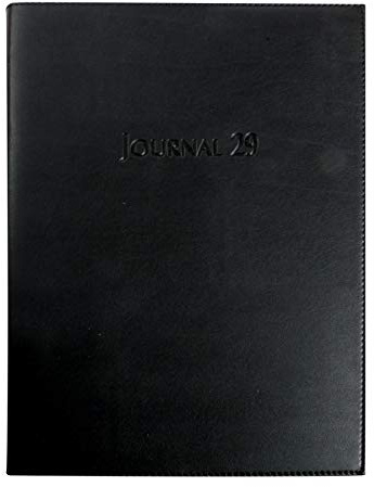 Exacompta 29422E - Agenda Journalier Journal 29/2 Barbara 2 pages par jour pour planning 10 utilisateurs - 21 x 29,7 cm - Janvier à Décembre 2026 - Coloris noir
