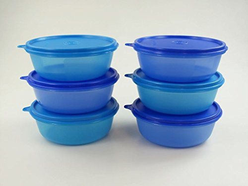 TUPPERWARE Kühlschrank Hit-Parade 600 ml dunkelblau (3) + blau (3) Hitparade