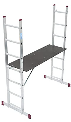 KRAUSE 082107 Leitergerüst m. Rollen 2x7 Sp.