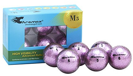 Chromax Golfbälle Metallic M5, bunt - 6 Stück, BCM56-PURP, violett