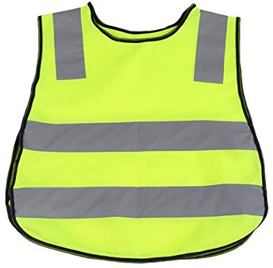 Aestm - Chaleco Reflectante de Seguridad para niños al Aire Libre, Transpirable, Talla Universal, Chaleco de protección para niños/niñas (Verde)