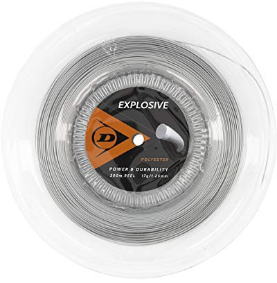 Dunlop Explosive 200M Silver Tennis String Reel 200m Monofilament