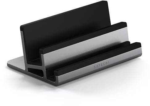 SATECHI Doppel Vertikalständer aus Aluminium, universell kompatibel mit MacBook Air & Pro M5 M4, iPad Air & Pro M5 M4, iPad mini, iPhone 17 und mehr