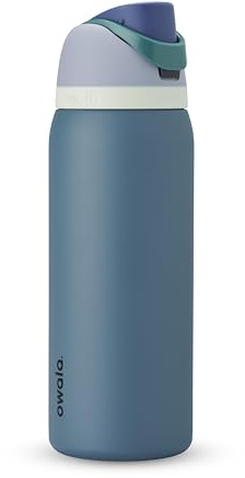 Owala FreeSip Insulated Stainless Steel Water Bottle with Straw, BPA-Free Sports Water Bottle, Great for Travel, 40 Oz, Denim