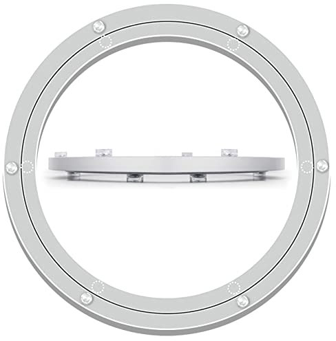 ESOYAWE Aluminiumlegierung Lazy Susan Tisch Drehplatte Kugellager, Ø12-100 cm Stumm Runde Platte Plattenspieler, Kugellager Drehbar Für Restaurant, Esstisch, Kuchendekoration, TV-Monitorständer