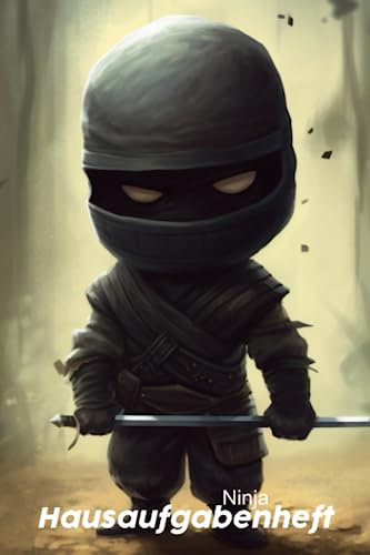 Ninja Hausaufgabenheft: Einfaches und übersichtliches Hausaufgabenheft für kleine Ninjas