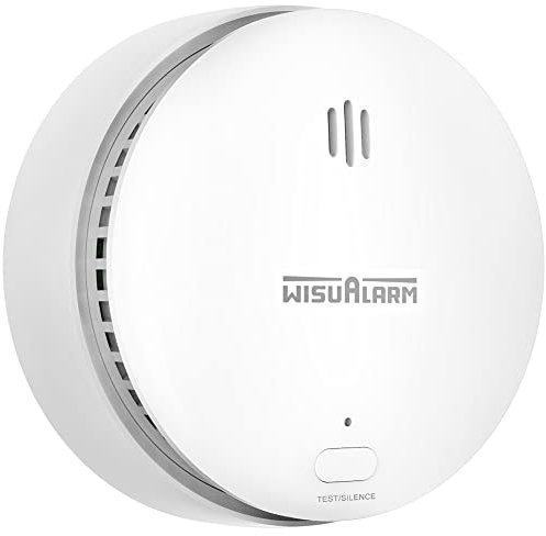 Fire Alarms for Home, 10 Years Sealed Battery, Smoke Alarms for Home, Mute Remotely Function Smoke Alarm, Smoke Detector with Silence/Test Button, Conforms to EN 14604 Standard