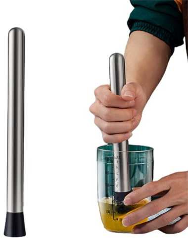 EIHI Utensili Professionali per Cocktail Shaker, Palette in Acciaio Inox, schiacciapatate, schiacciapatate per la casa e Il Bar