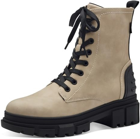 S.Oliver Dam spetsstövel platt 5–25220–41 stövletter, Beige, 40 EU