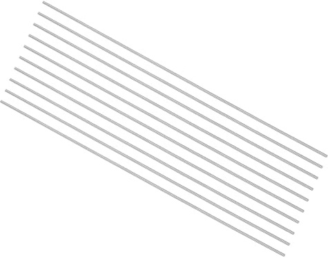 QUARKZMAN 10pz Aste Metalliche Rotondo in Acciaio 1mm x 150mm Fai Da Te | per Tornio Ingranaggi Trapani Torni Macchine Foratura, Utensile Barra Tornio Acciaio ad Alta Velocità HSS