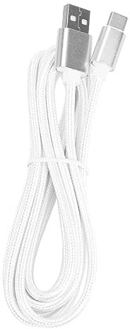 Veemoon Cavo Dati Usb Type-c Da 2 m in Nylon Intrecciato Resistente, Cavo Per Dispositivi Di Tipo c Connettore Reversibile, Per Ricarica e Trasferimento Dati Quotidiano