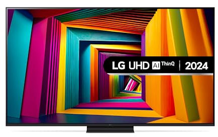 LG 65UT91006LA 65-Inch 4K UHD Smart TV, α5 AI Processor Gen7, Freeview Play and Amazon Alexa, 60Hz, Ashed Blue [Model 2024]