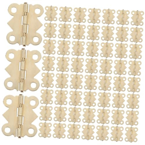 CIYODO 100stücke Antike Scharniere Für Holzboxen Vintage Dekorative Scharniere Für Schmuckkästchen Klappenscharniere Mit Schrauben Handwerksbedarf
