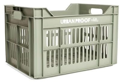 UrbanProof Recyceltes 30-Liter-Polypropylen Mintgrün Fahrradkorb