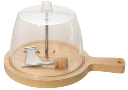 Blmirror Máquina Cortadora de Queso con Discos, Máquina Cortadora Rotativa de Queso, Máquina Cortadora Manual de Virutas de Chocolate A