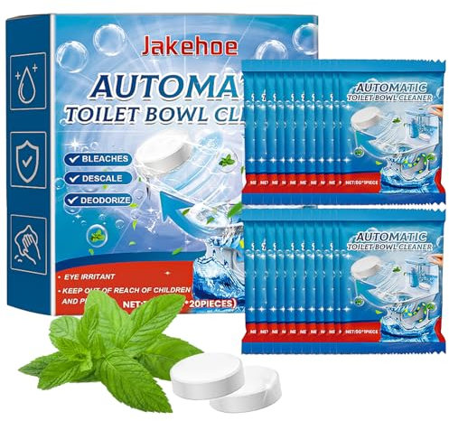 20 pastiglie per sciacquone, decalcificante, pulizia della cassetta di risciacquo, disincrostante, per WcTabs, Wc, cassetta di risciacquo, per la pulizia efficiente in caso di calcare ostinata