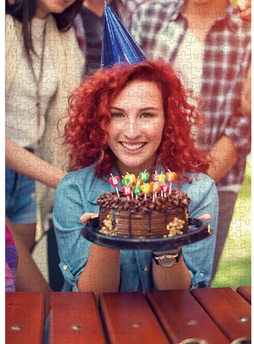 HUADADA Custom Puzzle, Personalised Jigsaw Puzzles1000/500 Piece -Freeze Happy Moments with Personalised Puzzle- for Family, Wedding, Graduation, Birthday, Pet (500 pieces-No letters on the back)
