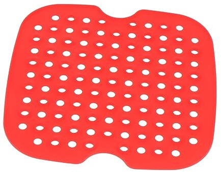 FUNNETOYU 1pezzi Tappetino Per Friggitrice Ad Aria Rivestimento in Silicone Riutilizzabile Per Friggitrice Ad Aria Accessorio Da Cucina Design Perforato Per Cottura Uniforme
