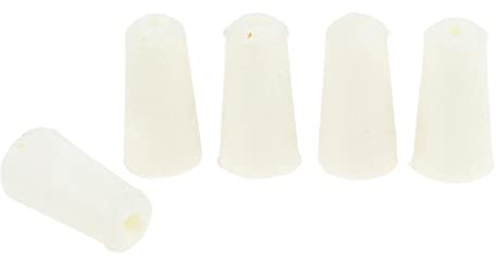 Gitohoni Packung mit 5 Gummistopfen für Reagenzgläser Und Kolben, Weiß 12-17mm
