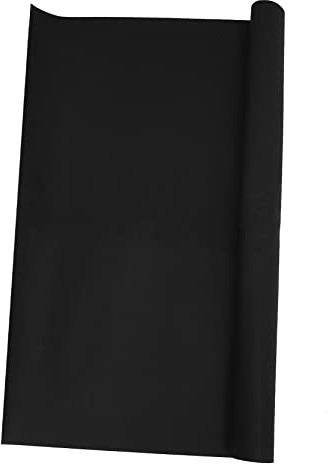 CLISPEED Black Flame Retardant Felt Fabric for Welders Fireproof Welding Blanket Material Heat Resistant Cuttable Soft Nonwoven Cloth for Blowing Camping and Outdoor Protection