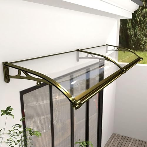 Marquise de Terrasse avec Grand évier, Auvent Extérieur for Entrée, Porche, Balcon, Garage, Fenêtre, Jardin, Faciles à Installer