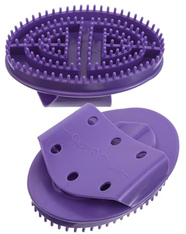 GOOHOCHY 2 Stück Handliche Massagebürste aus Kunststoff für Kopf Bauch und Beine Ergonomisches Design Langlebig Rutschfest Vielseitiges Meridian-massagegerät für Frauen und Männer zur