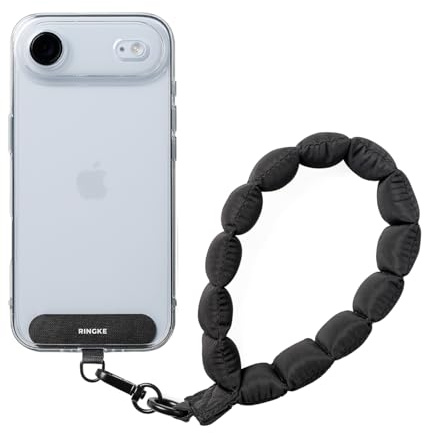Ringke Dragonne Holder Link Puffer Hand Strap Bracelet Smartphone Confortable Sécurisé et Durable pour Téléphone Appareil Photo Clés Accessoire Portable Main Libre