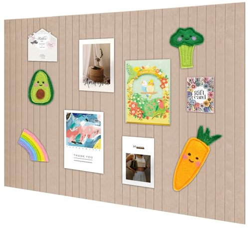 12 Pack Large Felt Notice Board Thick Cork Board 120×90cm Self-Adhesive Backing for School Home Kitchen and Office Walls Pin Board